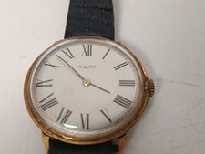 montre vintage Extra-plate mécanique R BUTT cal AS  1525 1526 no omega