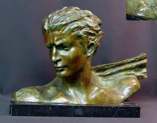 1930 superbe statue - a,