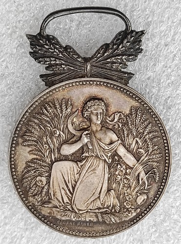 Medaille argent boulangerie - argent,