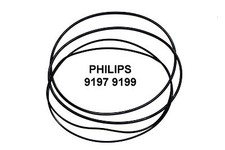 COURROIES SET PHILIPS 9197 9199 MAGNETOPHONE A BANDE EXTRA FORT NEUF DE FABRIQUE
