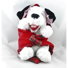 Doudou chien dalmatien mouchoir couverture rouge carreaux DISNEY - 18084