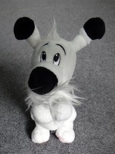 Peluche chien idéfix couché - chien,