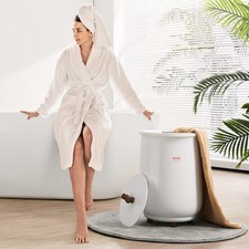 VEVOR Sèche Serviettes Seau Chauffe Serviette Portable 20 L pour Spa Massage