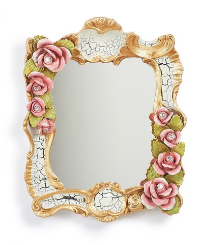Miroir murale doré - miroir, mur