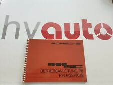 Mode D 'em Ploi & Servicebook Pflegepaß Porsche 911 Sc 911 Carrera 3.0 1977/78