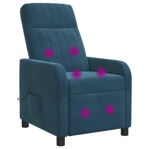 Fauteuil inclinable velours - inclinable, en