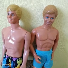Lot De 2 Ken de Barbie Maillot De Bain 1968 Mattel Hong Kong Et Mexico