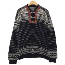 Pull Vintage Nordique Norvégien Détendu En Laine Fair Isle Pour Hommes Taille XL