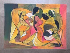 OSWALDO GUAYASAMIN Dessin sur papier (fait main) signé et estampillé...