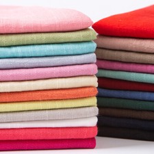 Lin Tissu Coton Uni Lin DIY