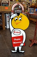 Plaque émaillée ESSO Happy
