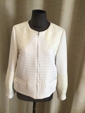 Très Beau Blouson Blanc Dentelle Claudie Pierlot 36 Authentique 