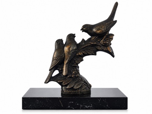 Sculpture oiseaux sur branche