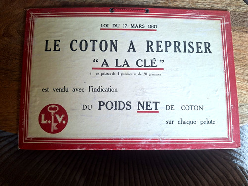 Carton publicitaire ancien le - ancien,