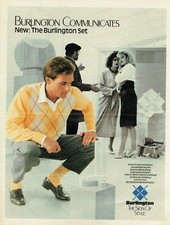  Publicité Advertising 0322 1985  chaussettes homme Burlington  