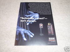 B&W Nautilus Haut Parleur Ad