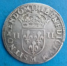 Louis XIII , 1/4 quart d'écu , croix de face , 1642 M Toulouse