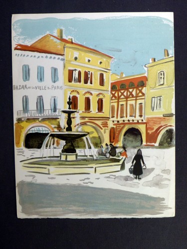 Yves brayer lithographie - yves,