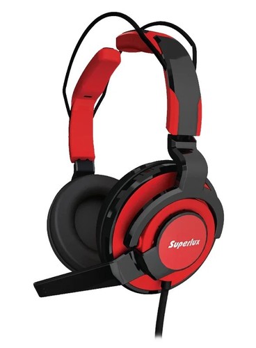 Casque superlux gaming rouge - casque,