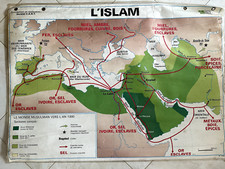 Affiche Pédagogique Scolaire MDI / CART * L'Islam / L'Empire Byzantin