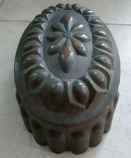 ancien moule a gâteau brioche en fer ovale