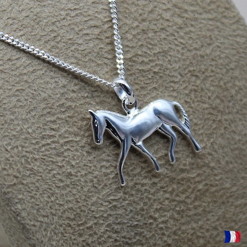 Collier pendentif cheval - collier,
