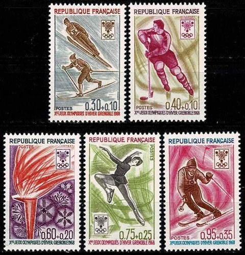 France 1968 jeux - jeux, olympiques