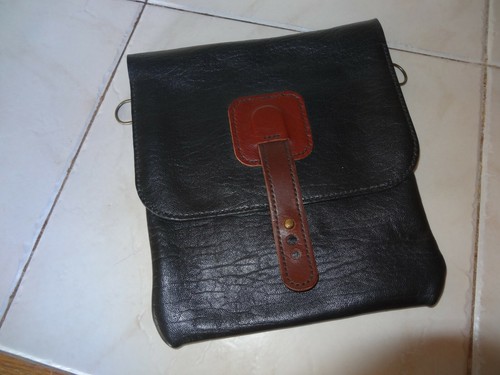 Besace sac cuir fait - sac, main