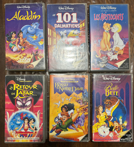 Lot cassettes vhs dessins - 20,