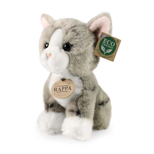 Peluche chat gris cm - 18,