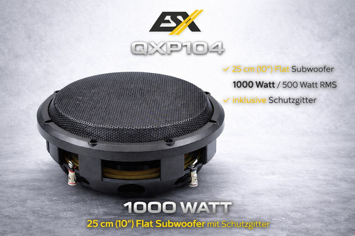 Subwoofer plat esx qxp104 - subwoofer,
