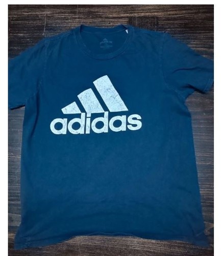 Shirt adidas vintage bleu - adidas,