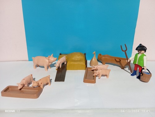 Playmobil lot figurines porcs - lot,
