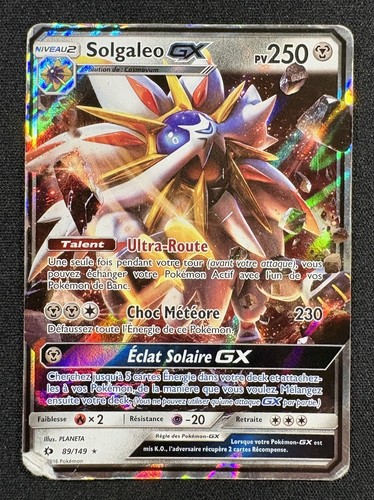 Carte pokémon solgaleo gx - carte,