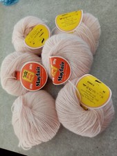 ANGORA ET MOHAIR LOT DE 6 PELOTES 25 % KID MOHAIR 15% ANGORA  ROSE PALE lot 2