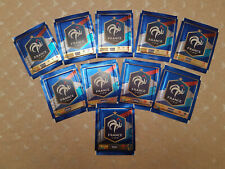 10 Pochettes Stickers PANINI CARREFOUR FIERS D'ETRE BLEUS Coupe du Monde 2018