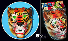 Masque De Tigre Halloween César France Années 70 Ancien Masque De Carnaval RARE
