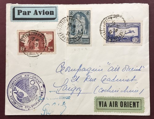 Lettre air orient indochine - lettre,