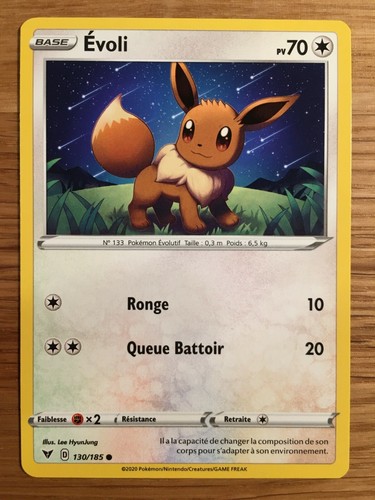 Carte pokémon commune evoli - commune,