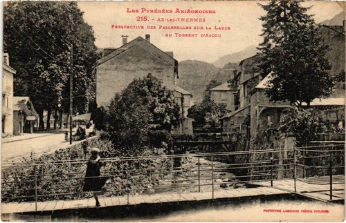 Cpa les thermes perspective - cpa,