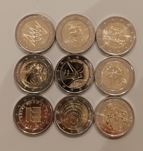 Lot pièces euros - lot, 2€
