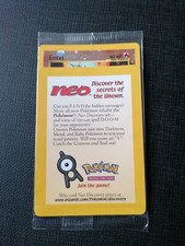 Pokemon Entei Black Star Promo Card - REVERSE HOLO - #34 Booster Scelle / Sealed