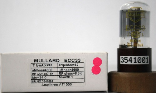 Ecc33 6sn7gt b65 mullard brown - 6sn7gt,