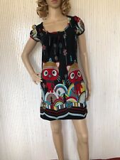 Robe pull Noire à motif Chats taille S Smash (VFR053)