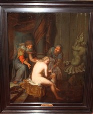 Philipp van Santvoirt daté 1725 tableau ancien de maître hollandais Huile...