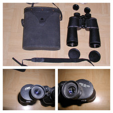 ANCIENNE PAIRE DE JUMELLES '' USSR ''-FABRICANT '' SOTEM '' - 15 X 50-AVEC ETUI