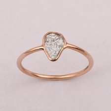 Bague Solitaire Diamant Polki
