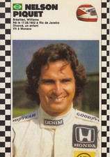 RARE CARTE POSTALE DPPI PILOTE F1 GP SAISON 1986-1987 NELSON PIQUET WILLIAMS