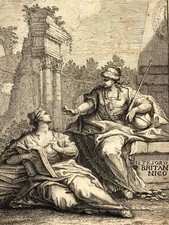 Tesoro Britannico GRAVURE Frontispice DU BOSC Ricci HAYM 1719