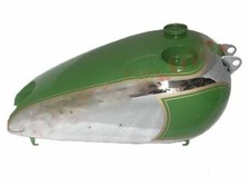 Réservoir De Carburant BSA C11 C10 Chromé Peint Vert